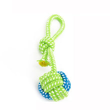 Load image into Gallery viewer, Dogs Chew Teeth Clean Toy Outdoor Traning Fun Playing Green Rope Ball Toy for Large Small Dog Cat Dog Supplier