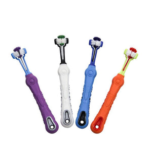 1 Pcs Pet Toothbrush Random Color Dog Cat Cleaning SuppliesTeddy Dog Brush Addition Bad Breath Tartar Teeth Care