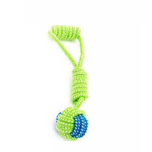 Dogs Chew Teeth Clean Toy Outdoor Traning Fun Playing Green Rope Ball Toy for Large Small Dog Cat Dog Supplier