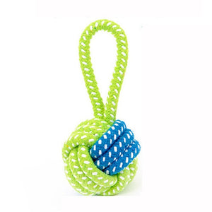 Dogs Chew Teeth Clean Toy Outdoor Traning Fun Playing Green Rope Ball Toy for Large Small Dog Cat Dog Supplier