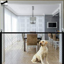 Load image into Gallery viewer, Portable Folding Mesh Magic Gate Fence For Dog Safety Gates Baby Safe Guard Install Anywhere Indoor Outdoor Stairs
