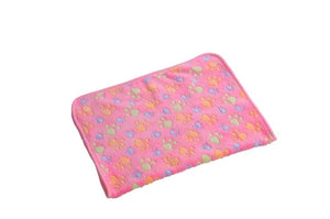 9 Colors Cute Paw Print Dog Towel Pet Dog Cat Sleep Warm Towl Puppy Kitten Fleece Soft Dog Blanket Bathrobe Beds Mat for Animals