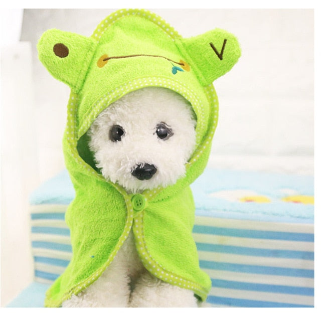 Pet Dog Bath Towel Teddy Bath Towel Imitation Deerskin Super Absorption Large Cat Spring/Summer Bath Supplies