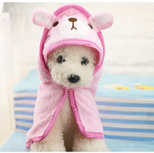 Load image into Gallery viewer, Pet Dog Bath Towel Teddy Bath Towel Imitation Deerskin Super Absorption Large Cat Spring/Summer Bath Supplies
