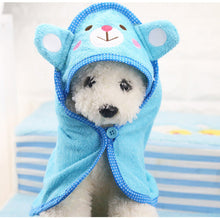 Load image into Gallery viewer, Pet Dog Bath Towel Teddy Bath Towel Imitation Deerskin Super Absorption Large Cat Spring/Summer Bath Supplies
