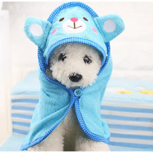 Pet Dog Bath Towel Teddy Bath Towel Imitation Deerskin Super Absorption Large Cat Spring/Summer Bath Supplies