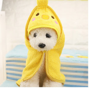 Pet Dog Bath Towel Teddy Bath Towel Imitation Deerskin Super Absorption Large Cat Spring/Summer Bath Supplies