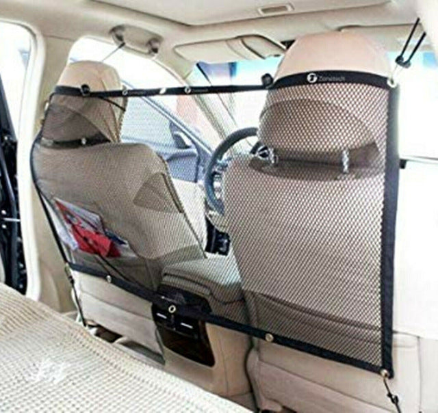 Car Pet Barrier Mesh Dog Car Safety Travel Isolation Net Vehicle Van Back Seat